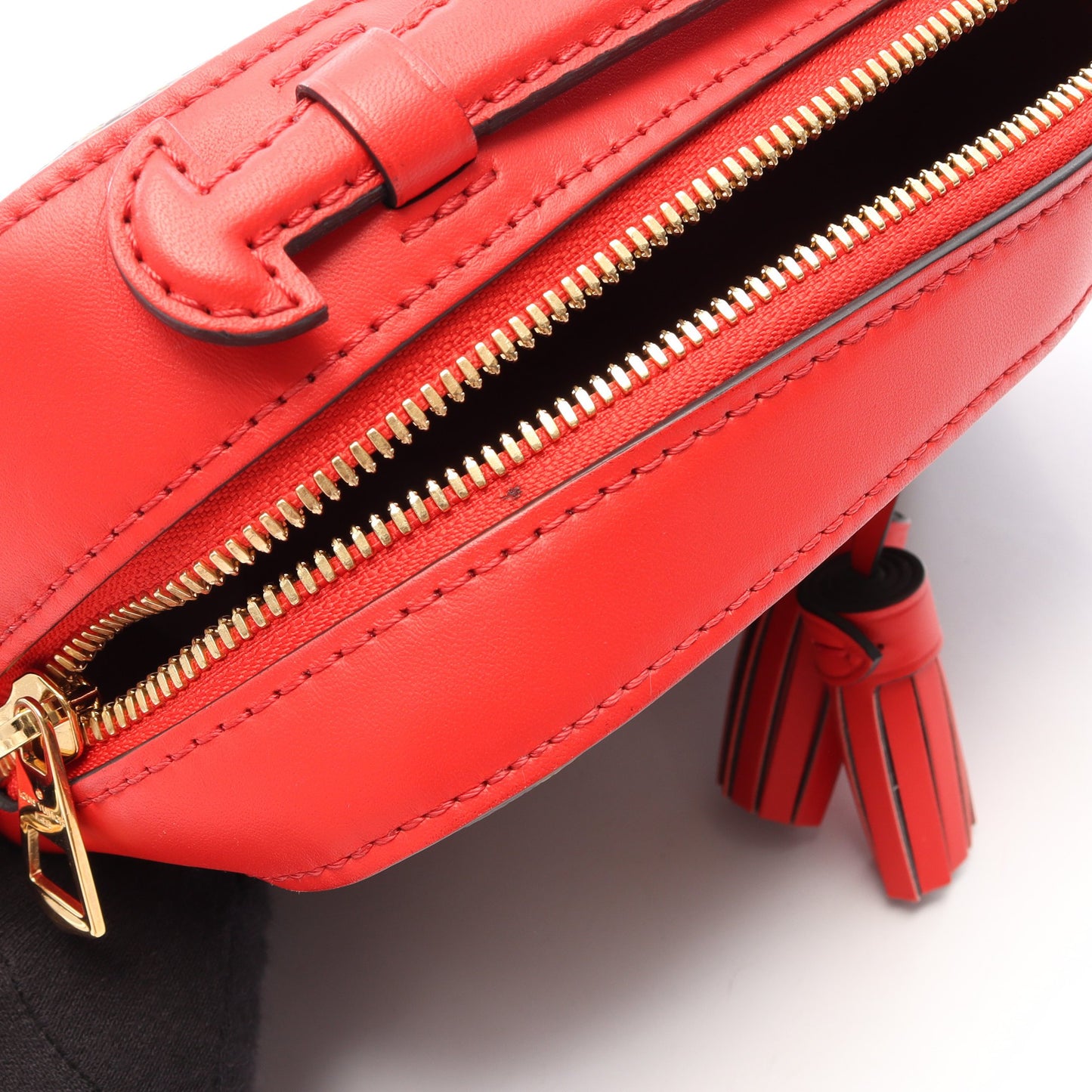 サントンジュ モノグラム コクリコ 2WAY ショルダーバッグ PVC レザー ブラウン レッド ルイヴィトン バッグ LOUIS VUITTON