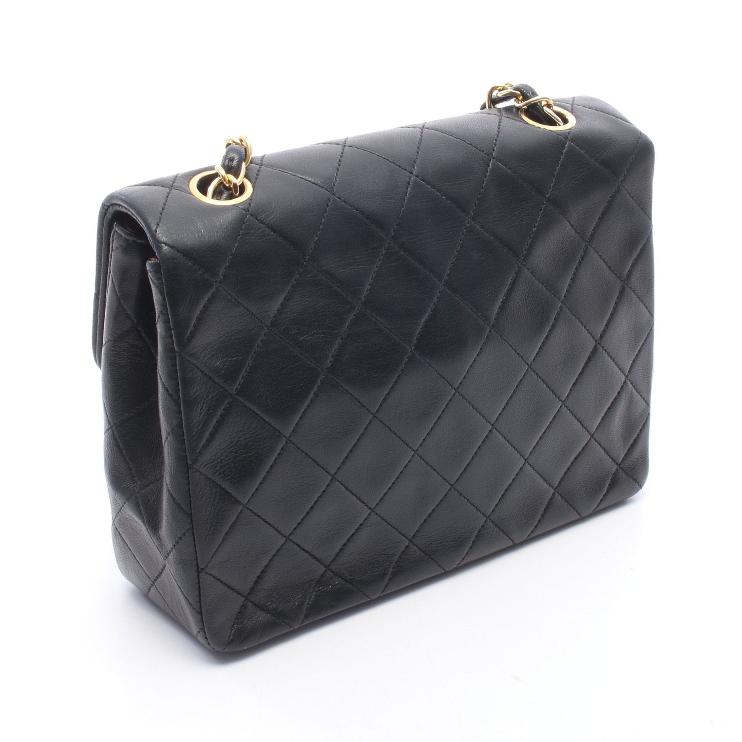 ミニマトラッセ20 チェーンショルダーバッグ ラムスキン ブラック ゴールド金具 シャネル バッグ CHANEL