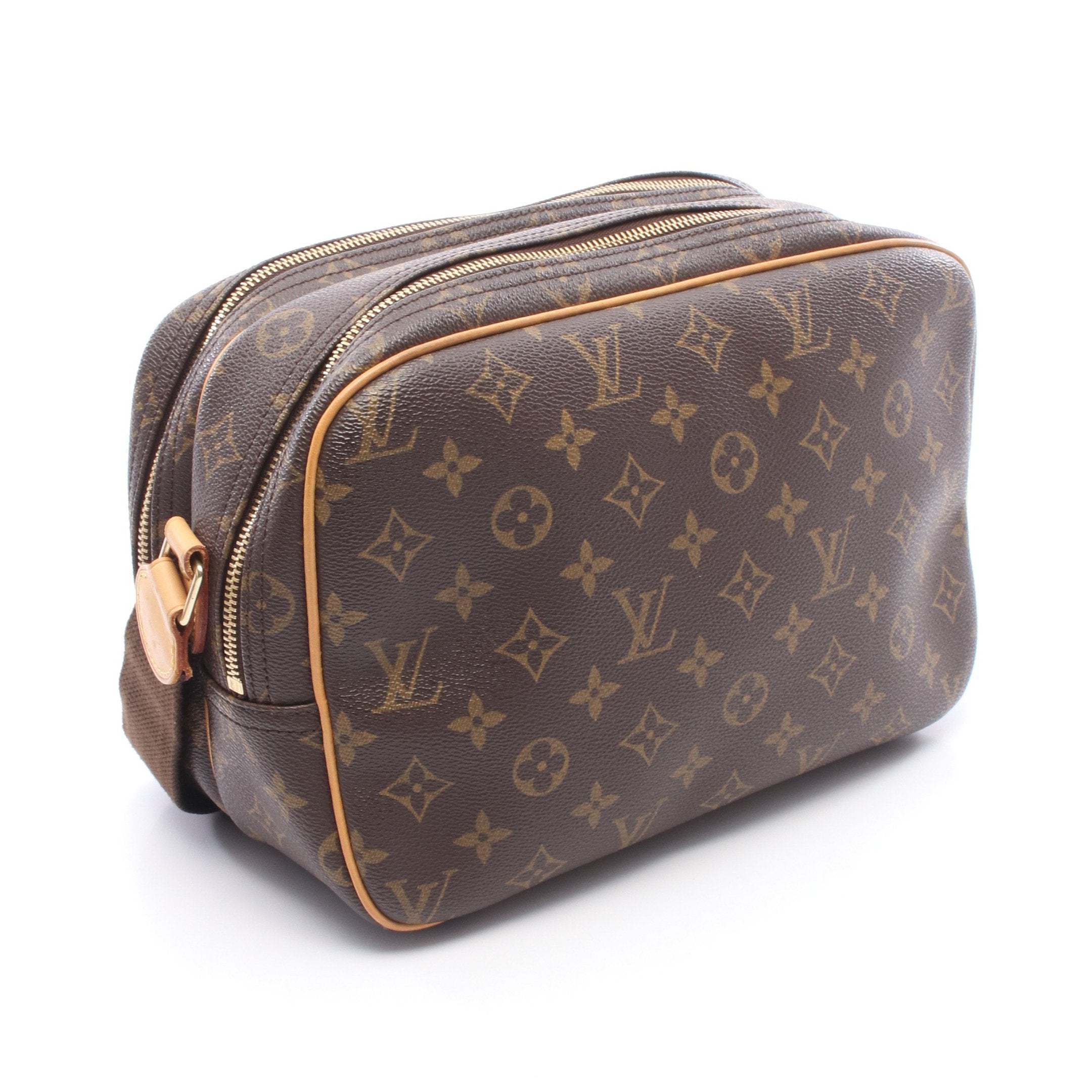 LOUIS VUITTON リポーターPM モノグラム　ショルダーバッグ　pvc リポーターPM モノグラム ショルダーバッグ PVC レザー ブラウン ルイ