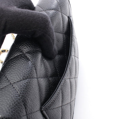 マトラッセ チェーンウォレット キャビアスキン ブラック ゴールド金具 シャネル バッグ CHANEL