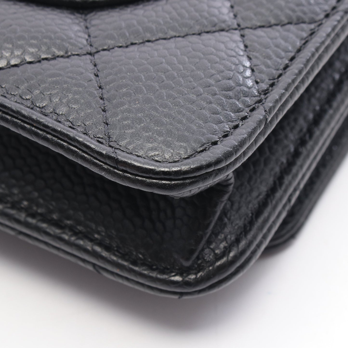 マトラッセ チェーンウォレット キャビアスキン ブラック ゴールド金具 シャネル バッグ CHANEL