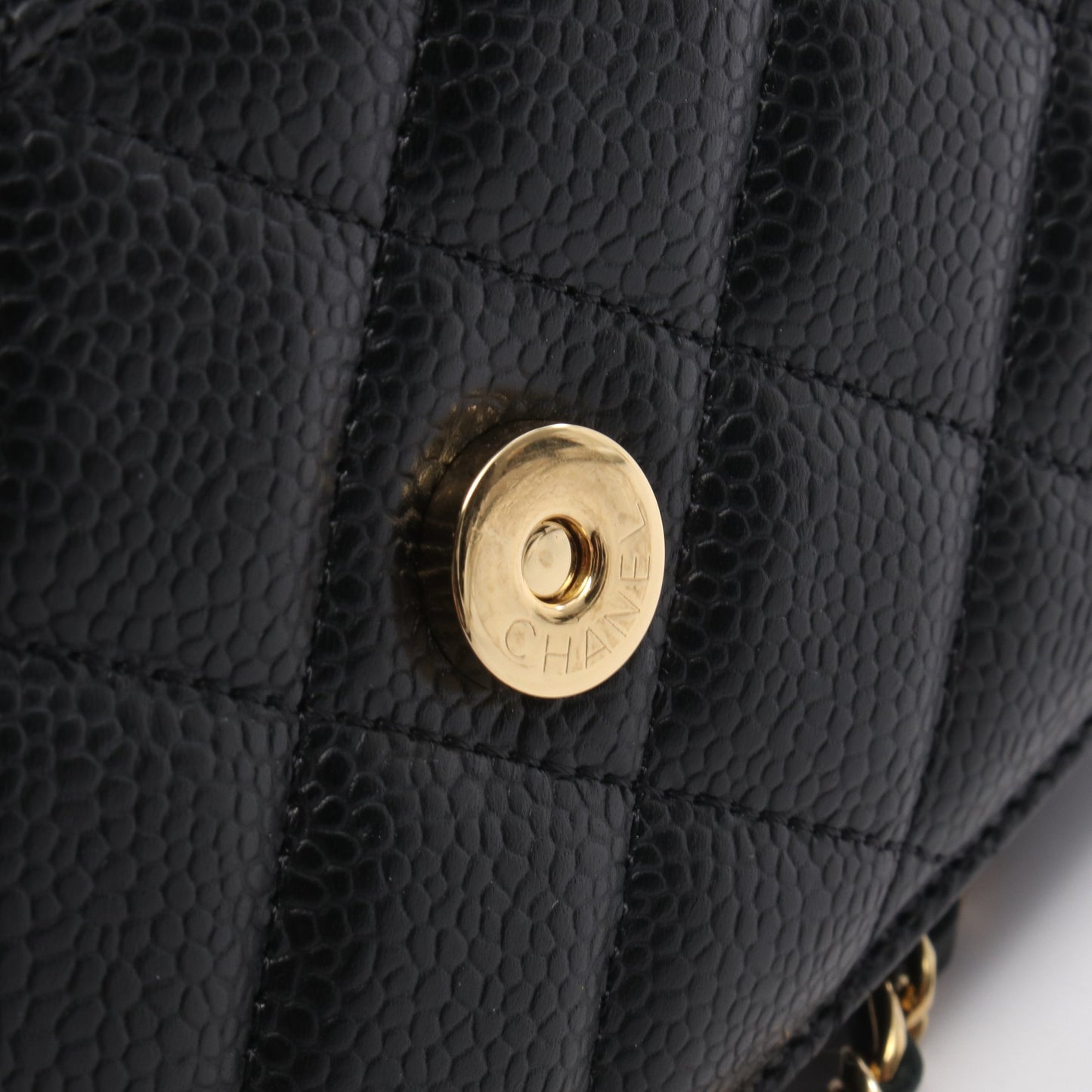 マトラッセ チェーンウォレット キャビアスキン ブラック ゴールド金具 シャネル バッグ CHANEL