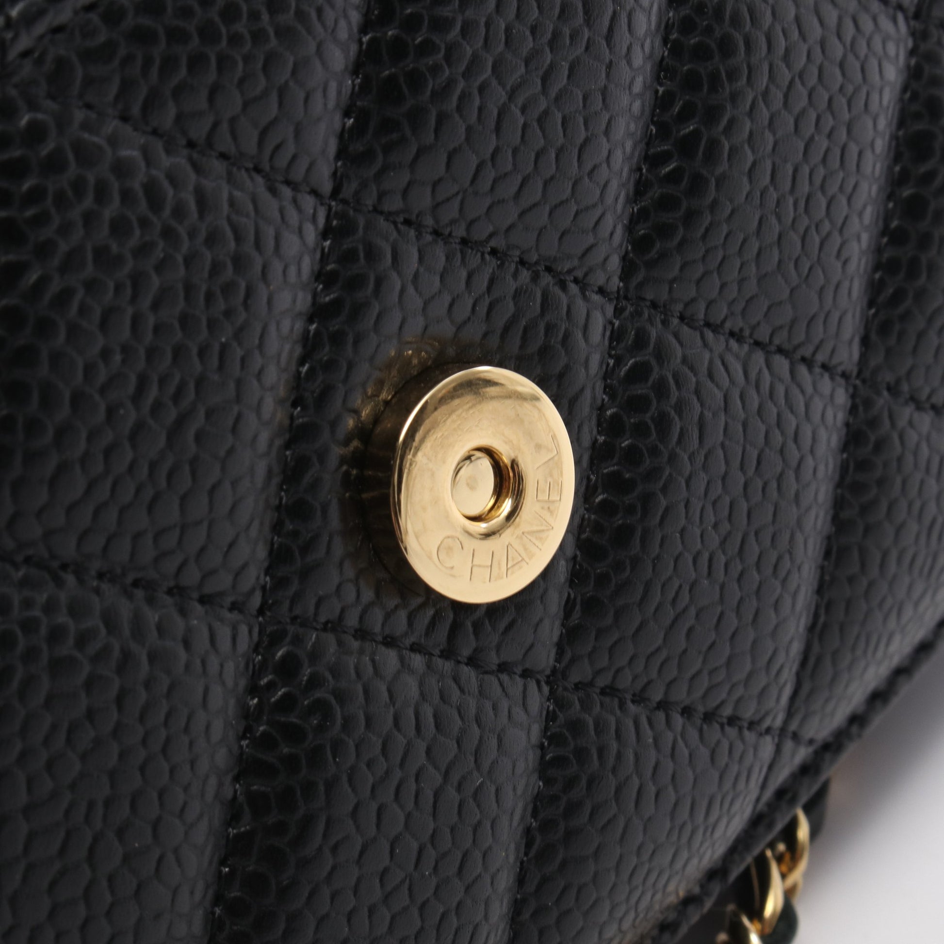 マトラッセ チェーンウォレット キャビアスキン ブラック ゴールド金具 シャネル バッグ CHANEL
