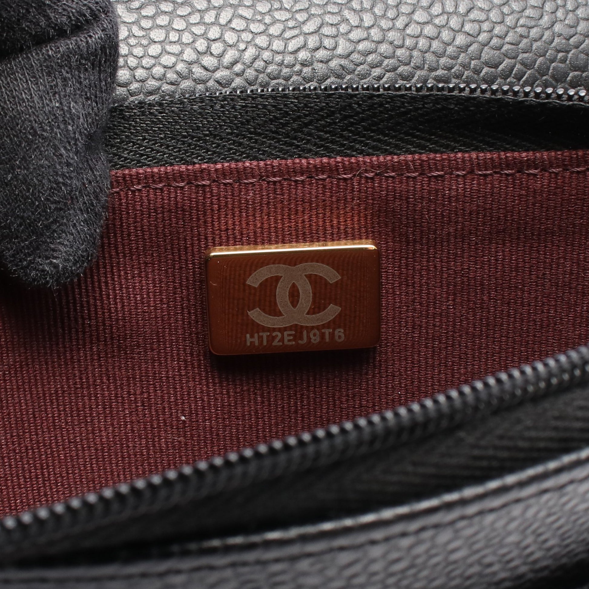マトラッセ チェーンウォレット キャビアスキン ブラック ゴールド金具 シャネル バッグ CHANEL