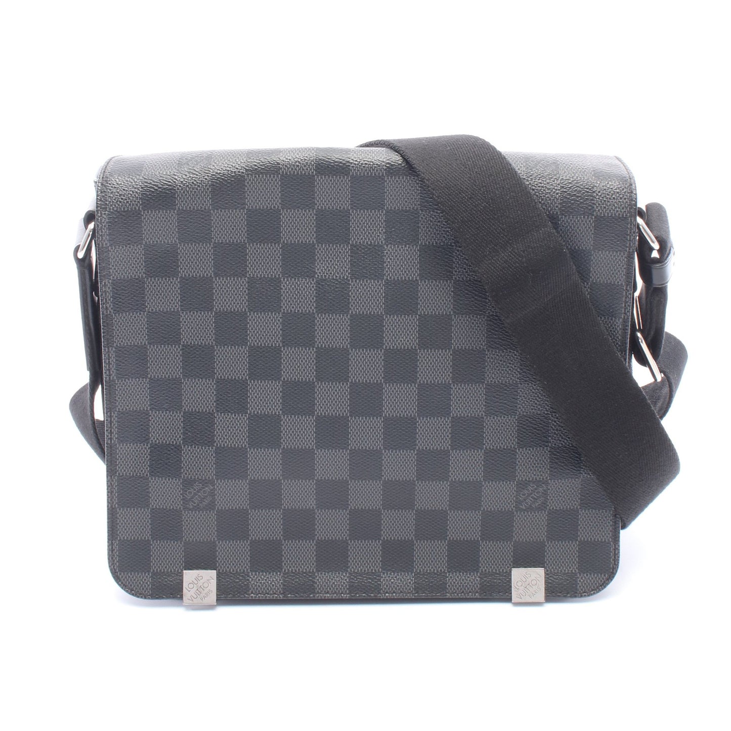 ディストリクトPM NM ダミエグラフィット ショルダーバッグ PVC レザー ブラック ルイヴィトン バッグ LOUIS VUITTON