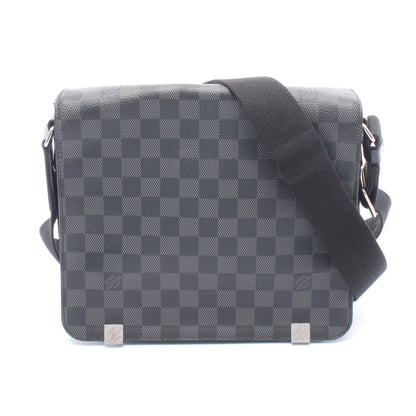 ディストリクトPM NM ダミエグラフィット ショルダーバッグ PVC レザー ブラック ルイヴィトン バッグ LOUIS VUITTON