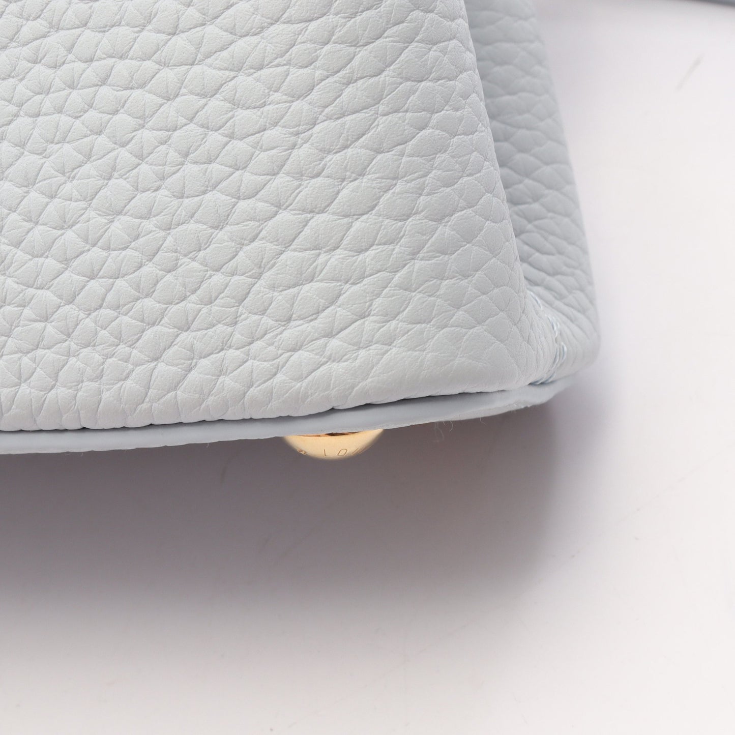 LV × TM カプシーヌEW MINI 2WAY ハンドバッグ レザー ライトブルー ルイヴィトン