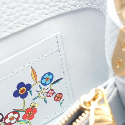 LV × TM カプシーヌEW MINI 2WAY ハンドバッグ レザー ライトブルー ルイヴィトン