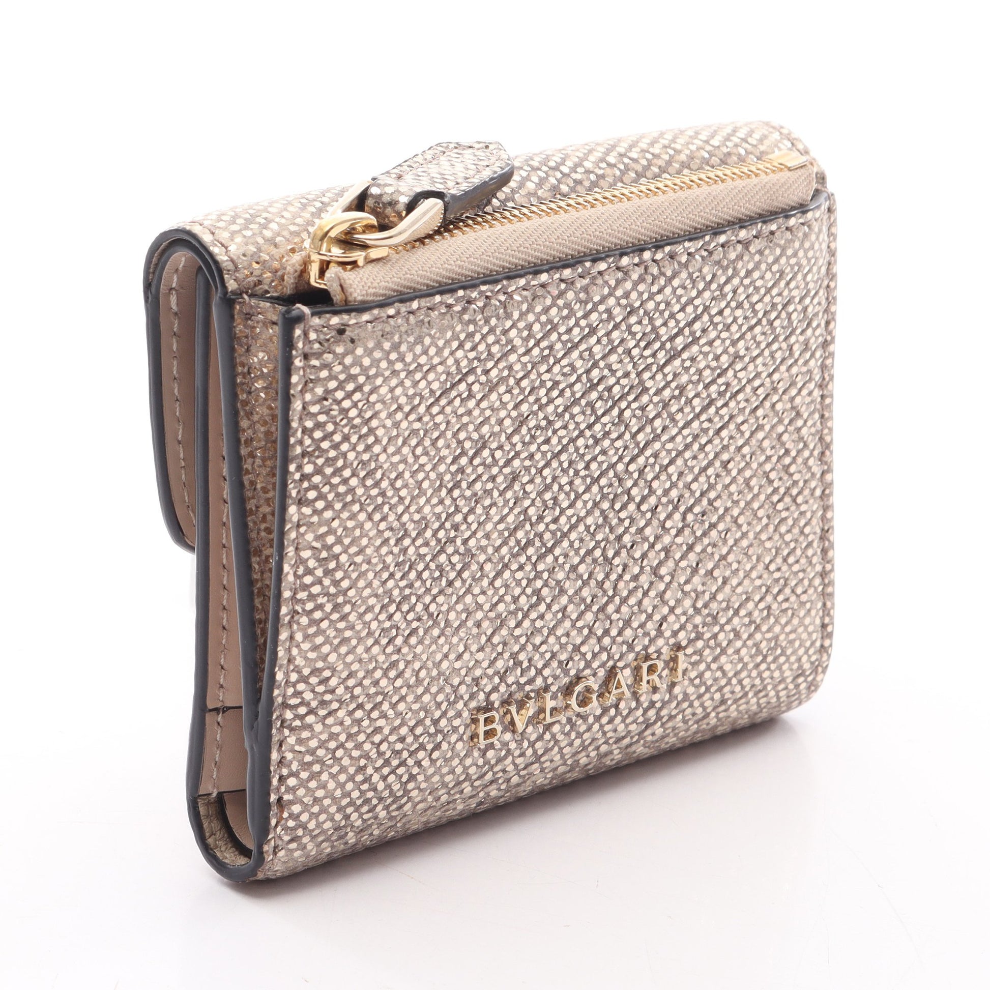 セルペンティ フォーエバー 三つ折り財布 レザー シャンパンゴールド ブルガリ 財布・小物 BVLGARI