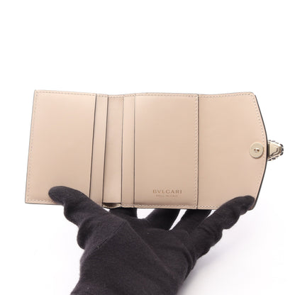 セルペンティ フォーエバー 三つ折り財布 レザー シャンパンゴールド ブルガリ 財布・小物 BVLGARI