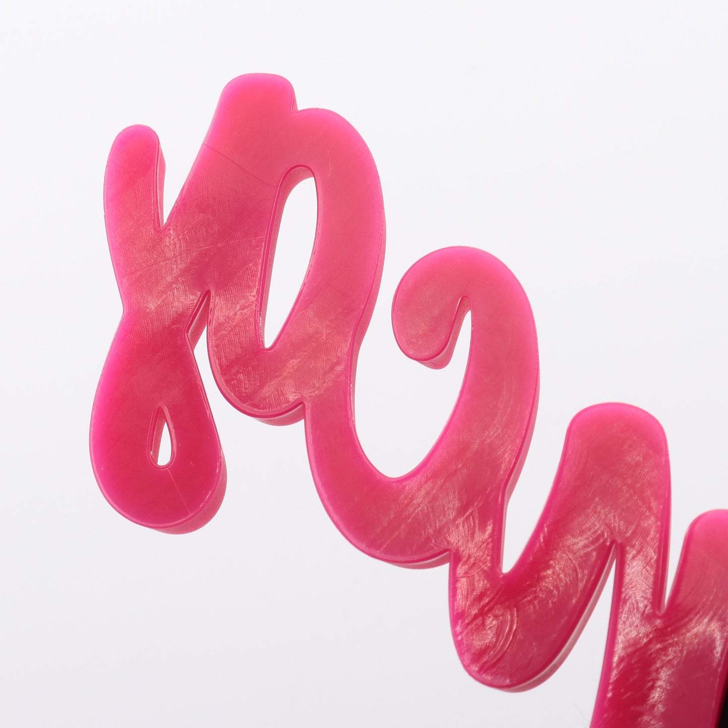 Hourglass Soft ビッグ スーベニア キーリング キーホルダー バッグチャーム ピンク マルチカラー バレンシアガ