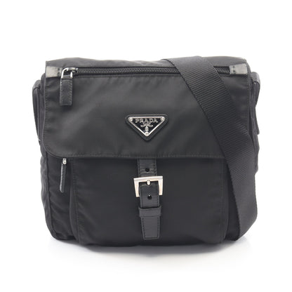 VELA SPORT ショルダーバッグ ナイロン レザー ブラック プラダ