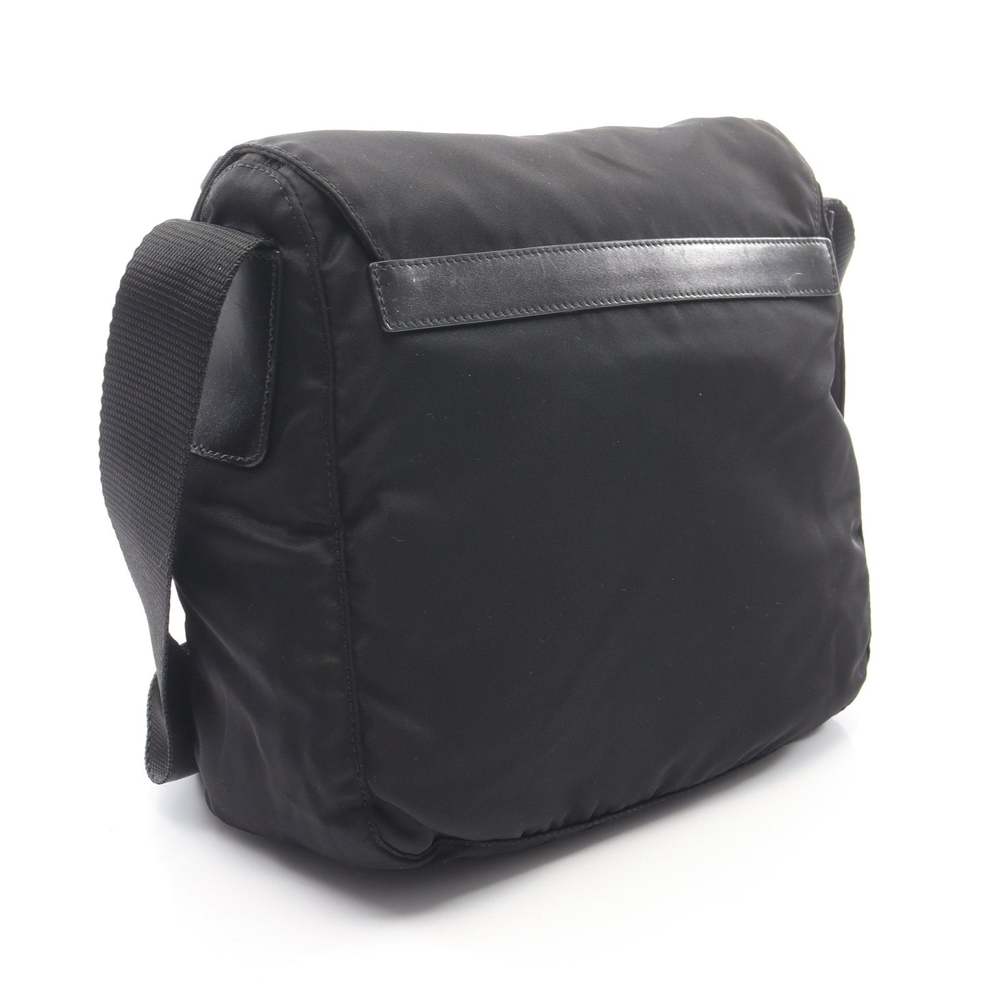 VELA SPORT ショルダーバッグ ナイロン レザー ブラック プラダ
