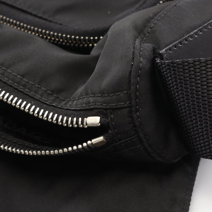 VELA SPORT ショルダーバッグ ナイロン レザー ブラック プラダ