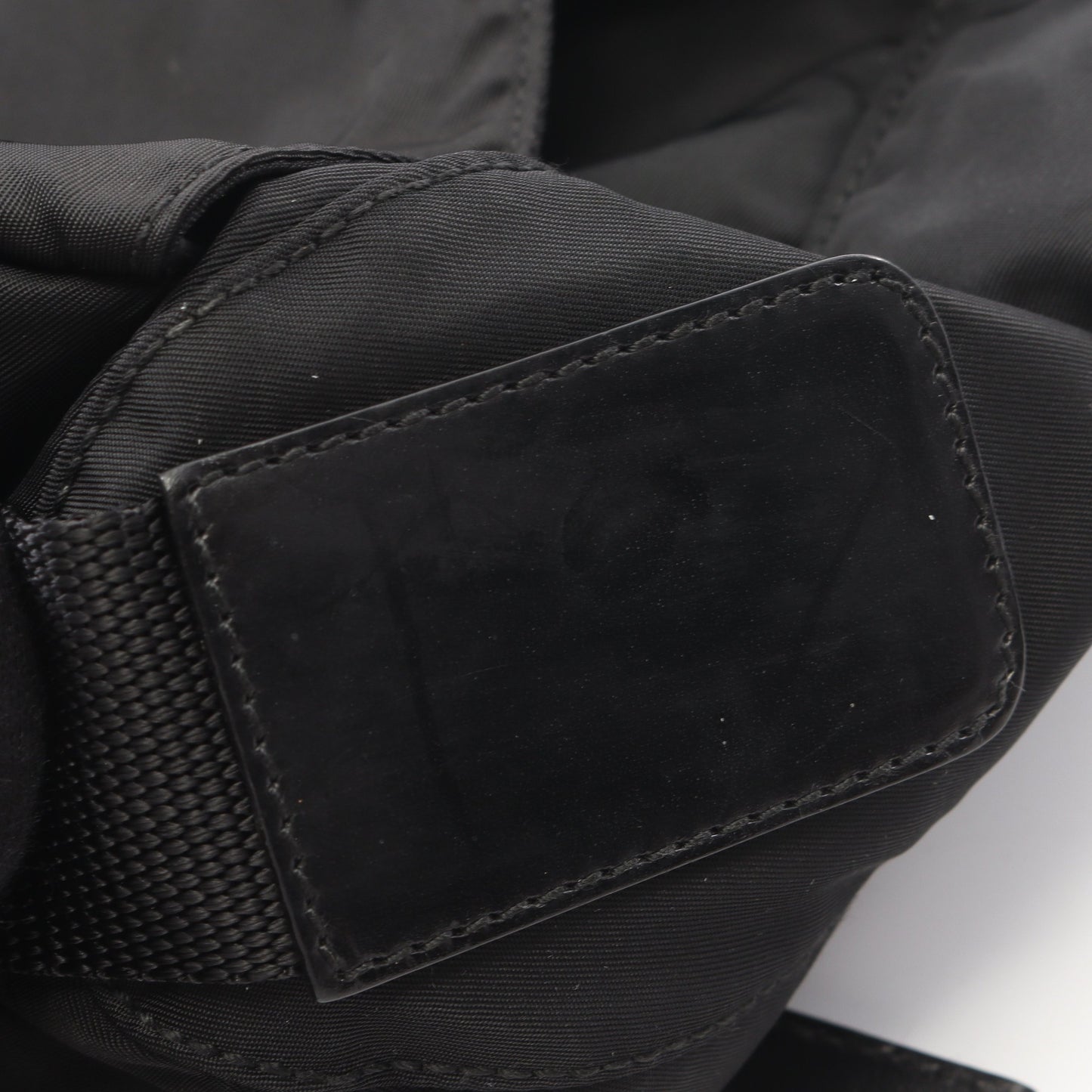 VELA SPORT ショルダーバッグ ナイロン レザー ブラック プラダ