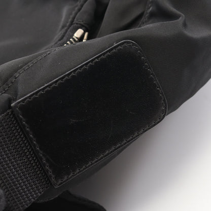 VELA SPORT ショルダーバッグ ナイロン レザー ブラック プラダ