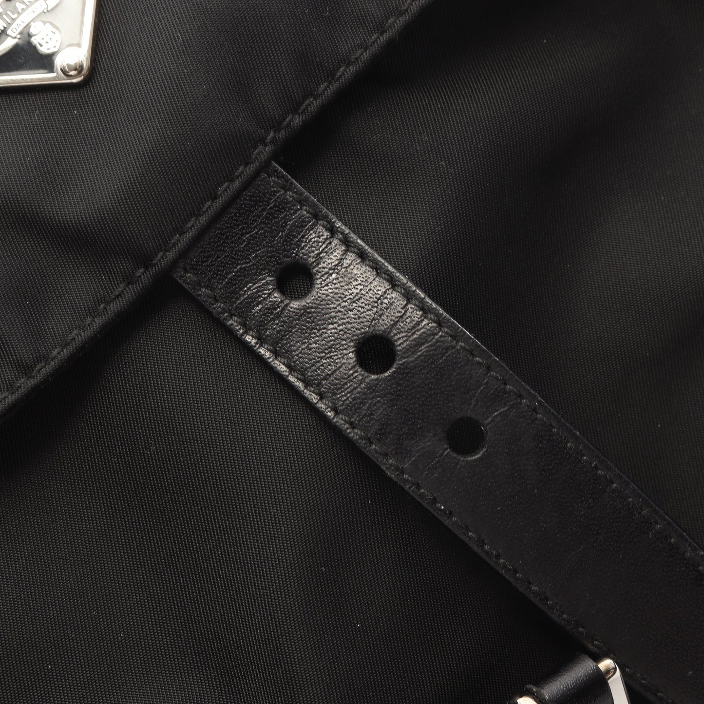 VELA SPORT ショルダーバッグ ナイロン レザー ブラック プラダ