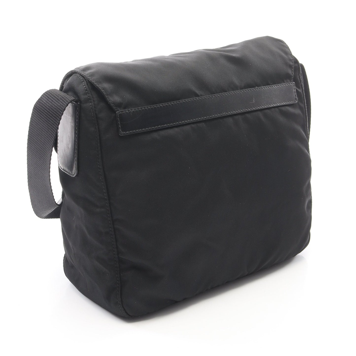 VELA SPORT ショルダーバッグ ナイロン レザー ブラック プラダ
