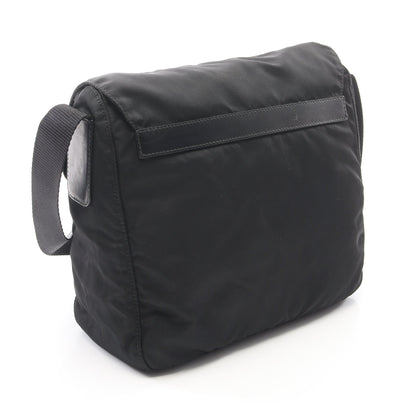 VELA SPORT ショルダーバッグ ナイロン レザー ブラック プラダ