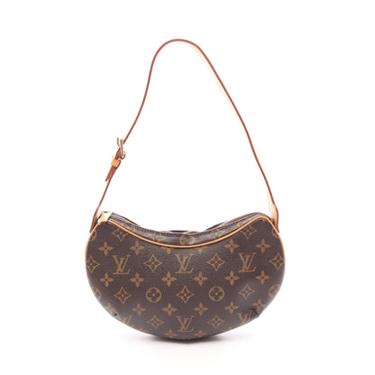 ポシェットクロワッサン モノグラム ショルダーバッグ PVC レザー ブラウン ルイヴィトン バッグ LOUIS VUITTON