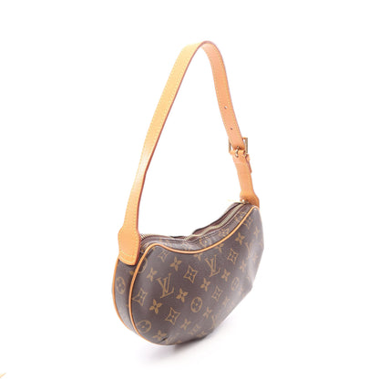 ポシェットクロワッサン モノグラム ショルダーバッグ PVC レザー ブラウン ルイヴィトン バッグ LOUIS VUITTON