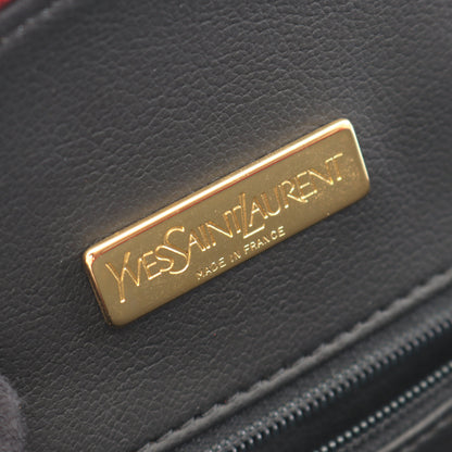 Yカットアウト 2WAY ハンドバッグ レザー レッド イヴサンローラン