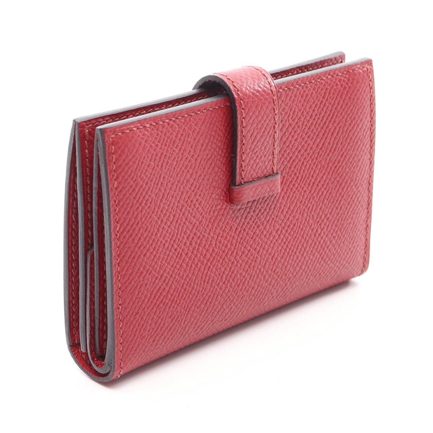 ベアンミニ ルージュグレナ カードケース ヴォーエプソン レッド ゴールド金具 X刻印 エルメス 財布・小物 HERMES