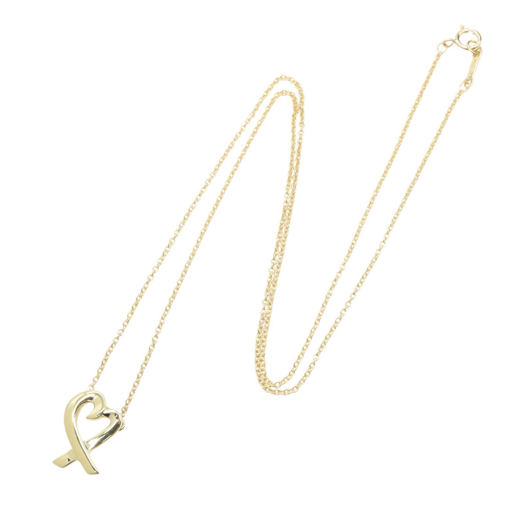 ラビングハート ネックレス ネックレス K18YG イエローゴールド ティファニー アクセサリー TIFFANY & Co.