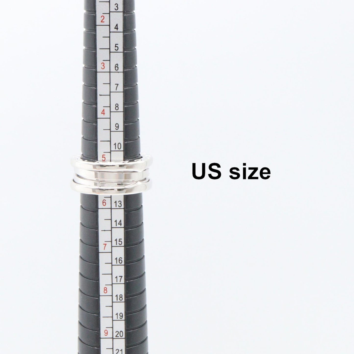 B-zero1 ビーゼロワン リング 3バンド リング 指輪 K18WG ホワイトゴールド ブルガリ アクセサリー BVLGARI