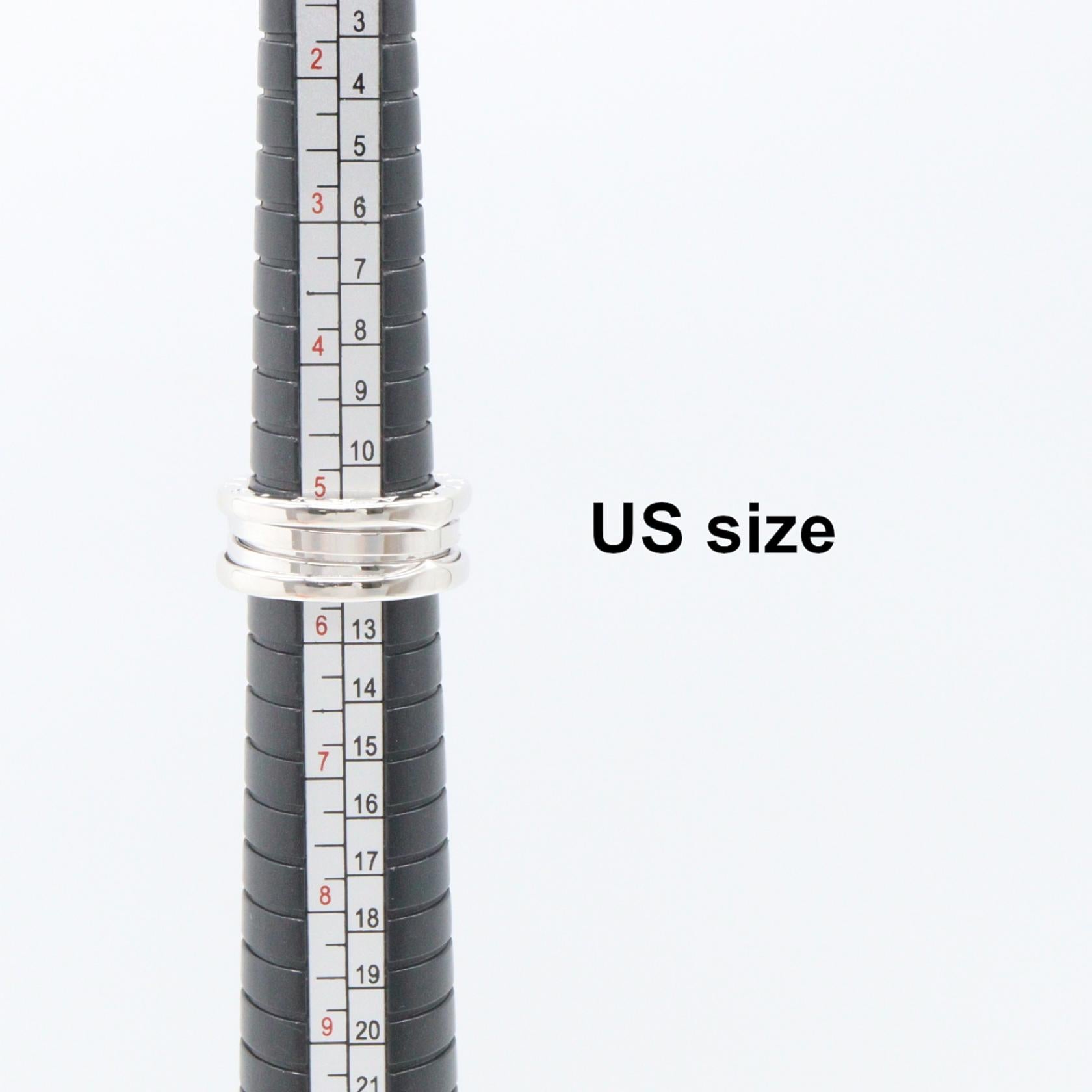 B-zero1 ビーゼロワン リング 3バンド リング 指輪 K18WG ホワイトゴールド ブルガリ アクセサリー BVLGARI