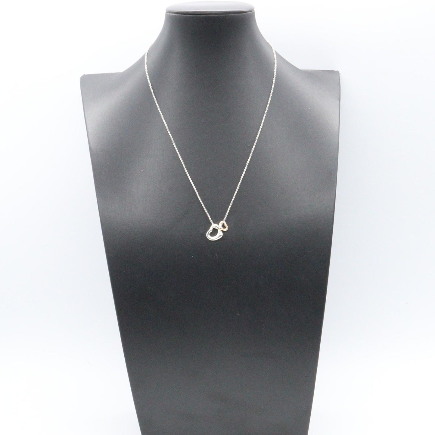 ダブル オープンハート ネックレス ネックレス K18PG SV925 ピンクゴールド シルバー ティファニー アクセサリー TIFFANY & Co.