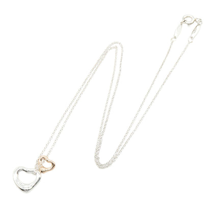ダブル オープンハート ネックレス ネックレス K18PG SV925 ピンクゴールド シルバー ティファニー アクセサリー TIFFANY & Co.