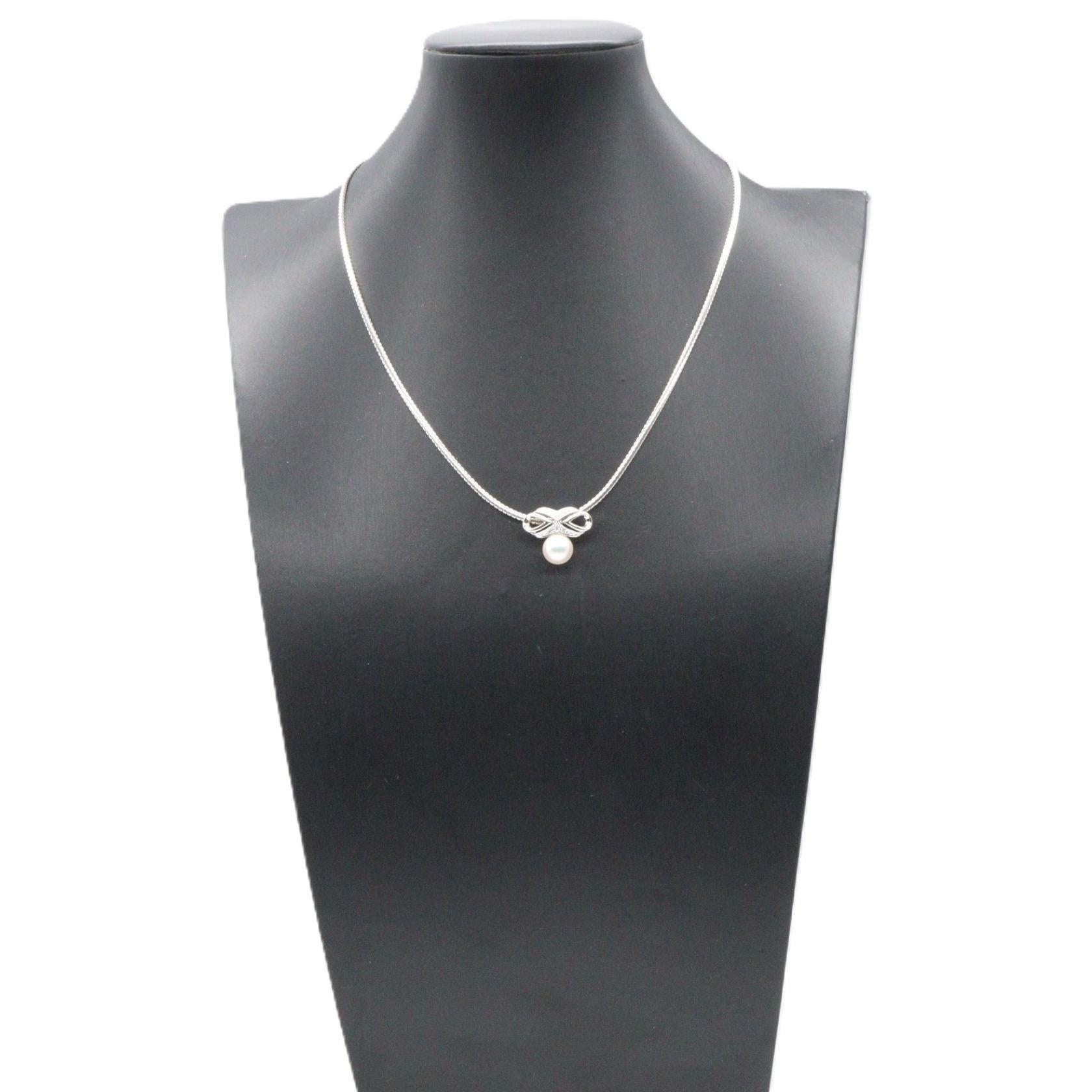 パールネックレス ネックレス K18WG パール ホワイトゴールド ホワイト ミキモト アクセサリー MIKIMOTO