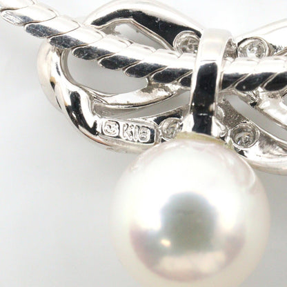 パールネックレス ネックレス K18WG パール ホワイトゴールド ホワイト ミキモト アクセサリー MIKIMOTO