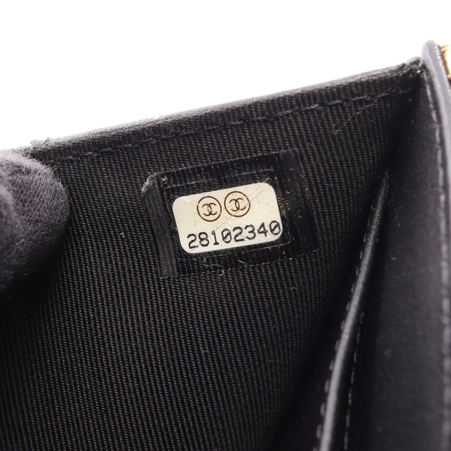 クロコ型押し 三つ折り財布 レザー ゴールド ゴールド金具 シャネル