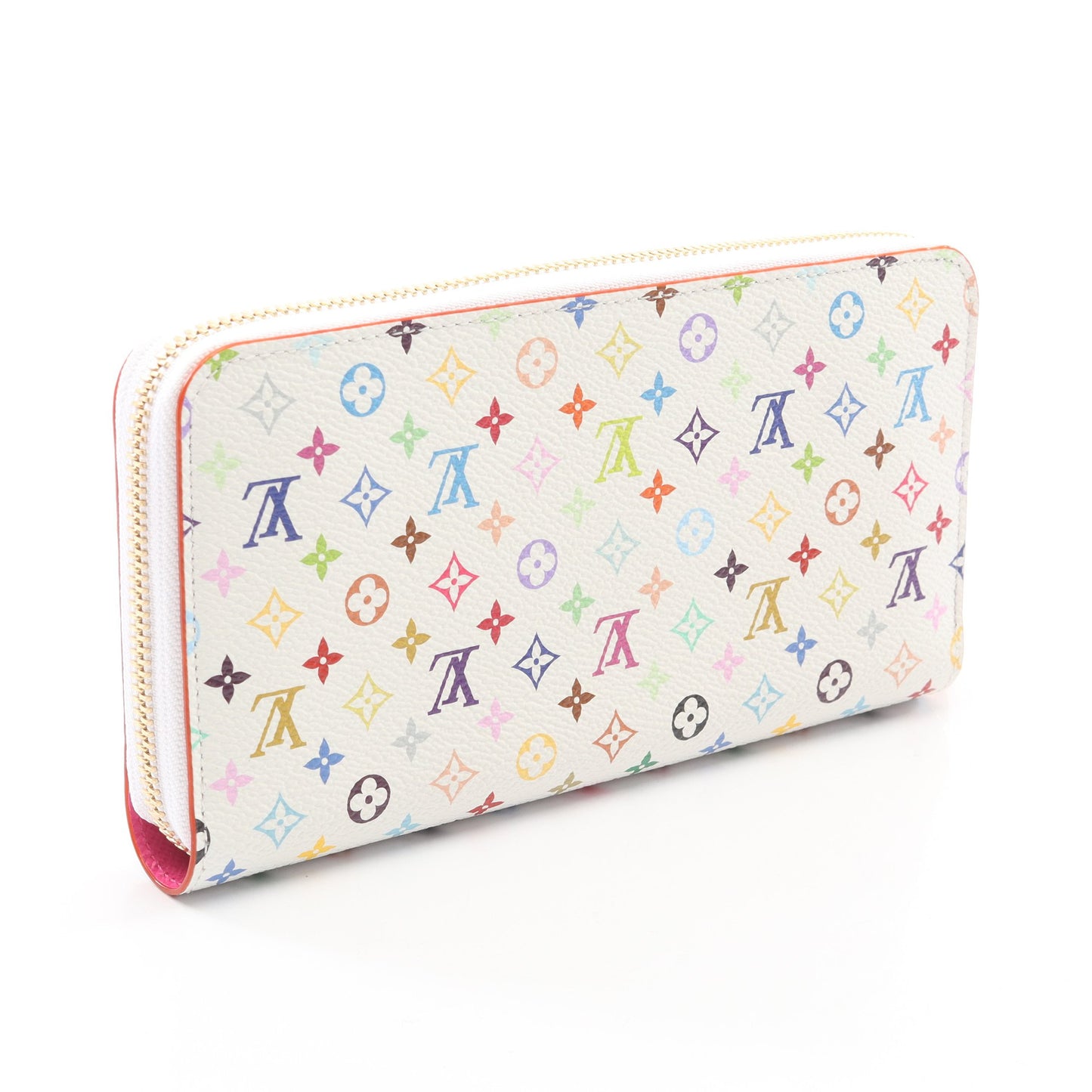 LV × TM ジッピーウォレット モノグラムマルチカラー 村上隆 ラウンドファスナー長財布 PVC ホワイト ルイヴィトン