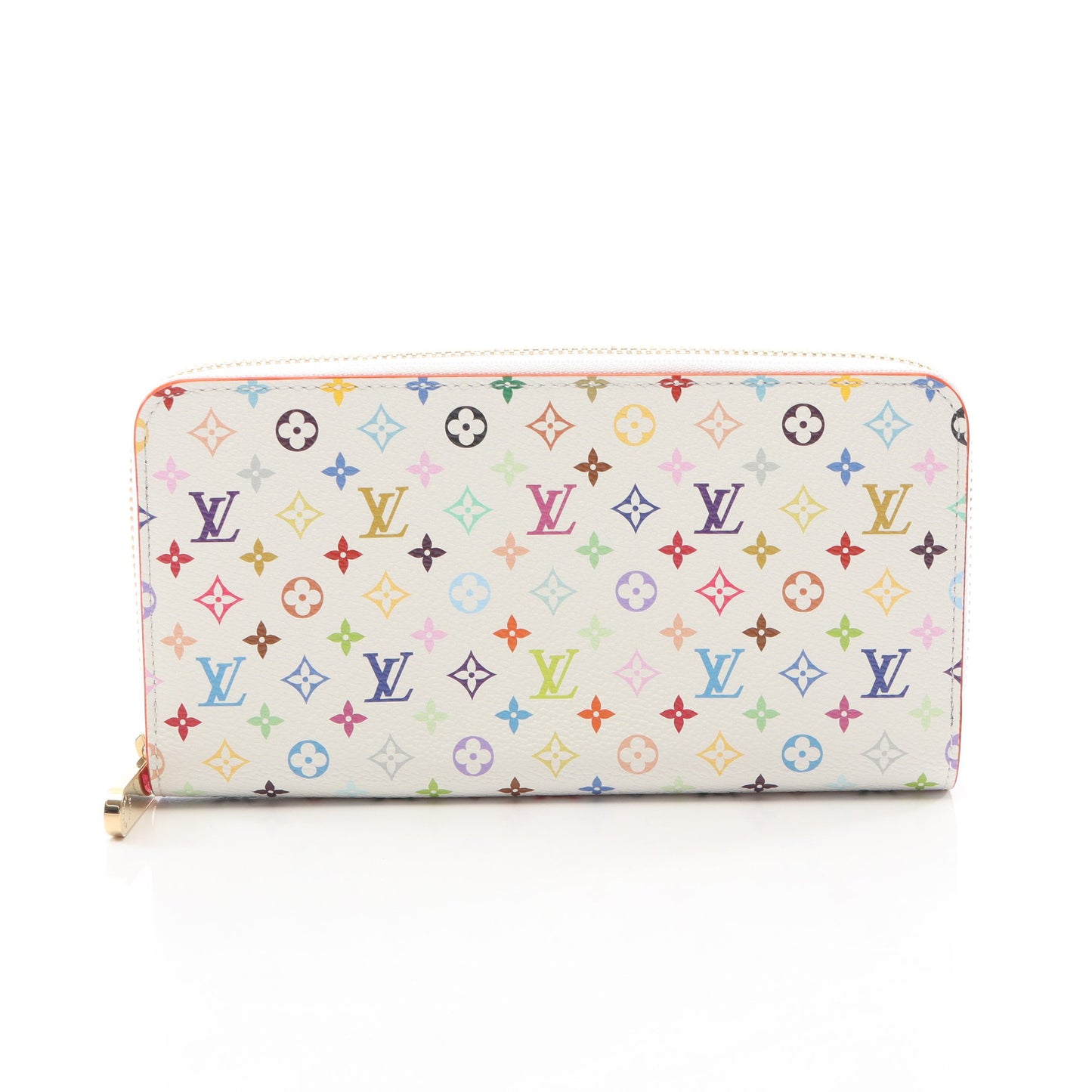 LV × TM ジッピーウォレット モノグラムマルチカラー 村上隆 ラウンドファスナー長財布 PVC ホワイト ルイヴィトン