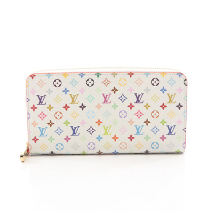 LV × TM ジッピーウォレット モノグラムマルチカラー 村上隆 ラウンドファスナー長財布 PVC ホワイト ルイヴィトン