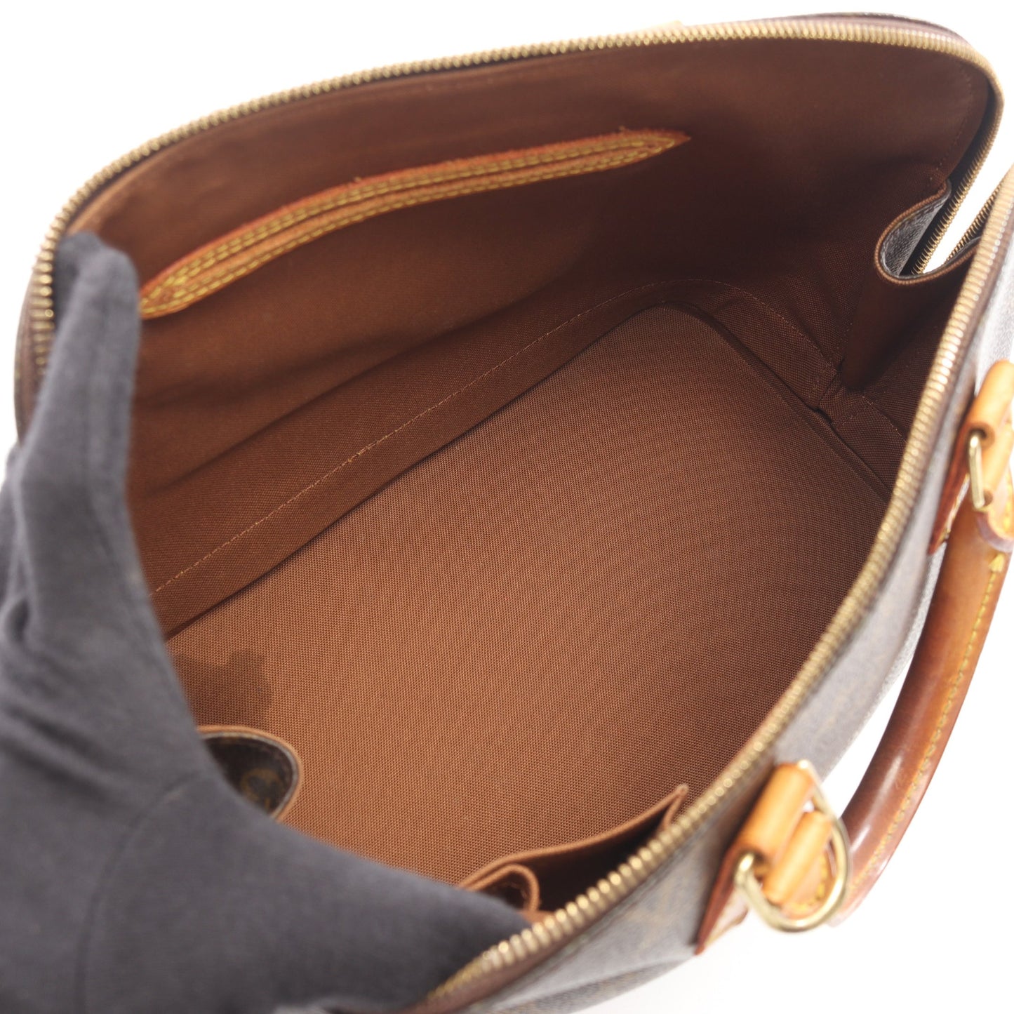 アルマPM モノグラム ハンドバッグ PVC レザー ブラウン ルイヴィトン バッグ LOUIS VUITTON