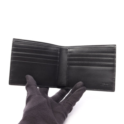 ダイアゴナル ズッカ 二つ折り財布 PVC レザー ブラック グレー イエロー フェンディ