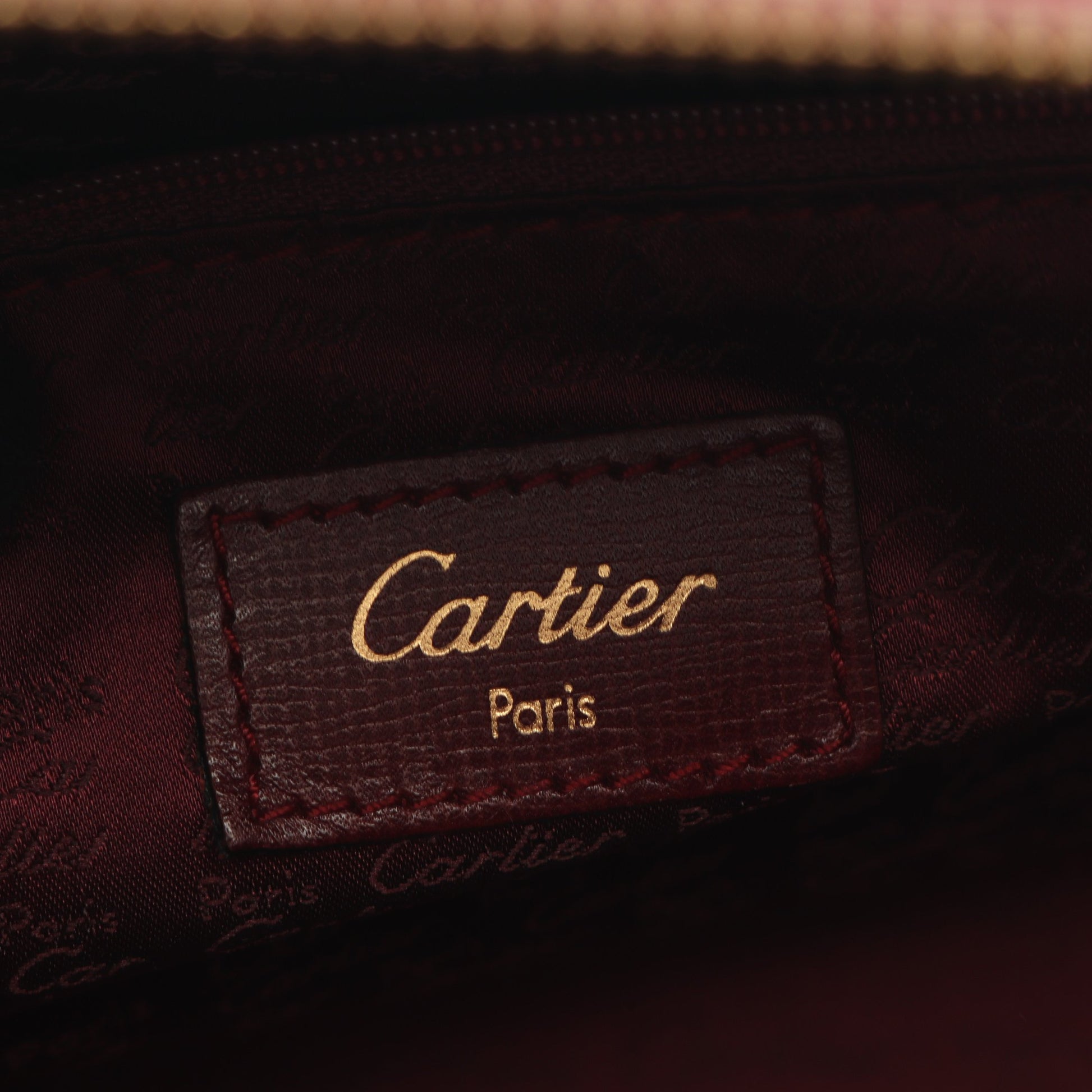 マストライン ミニ ボストンバッグ ハンドバッグ ミニボストンバッグ レザー ボルドー カルティエ バッグ Cartier