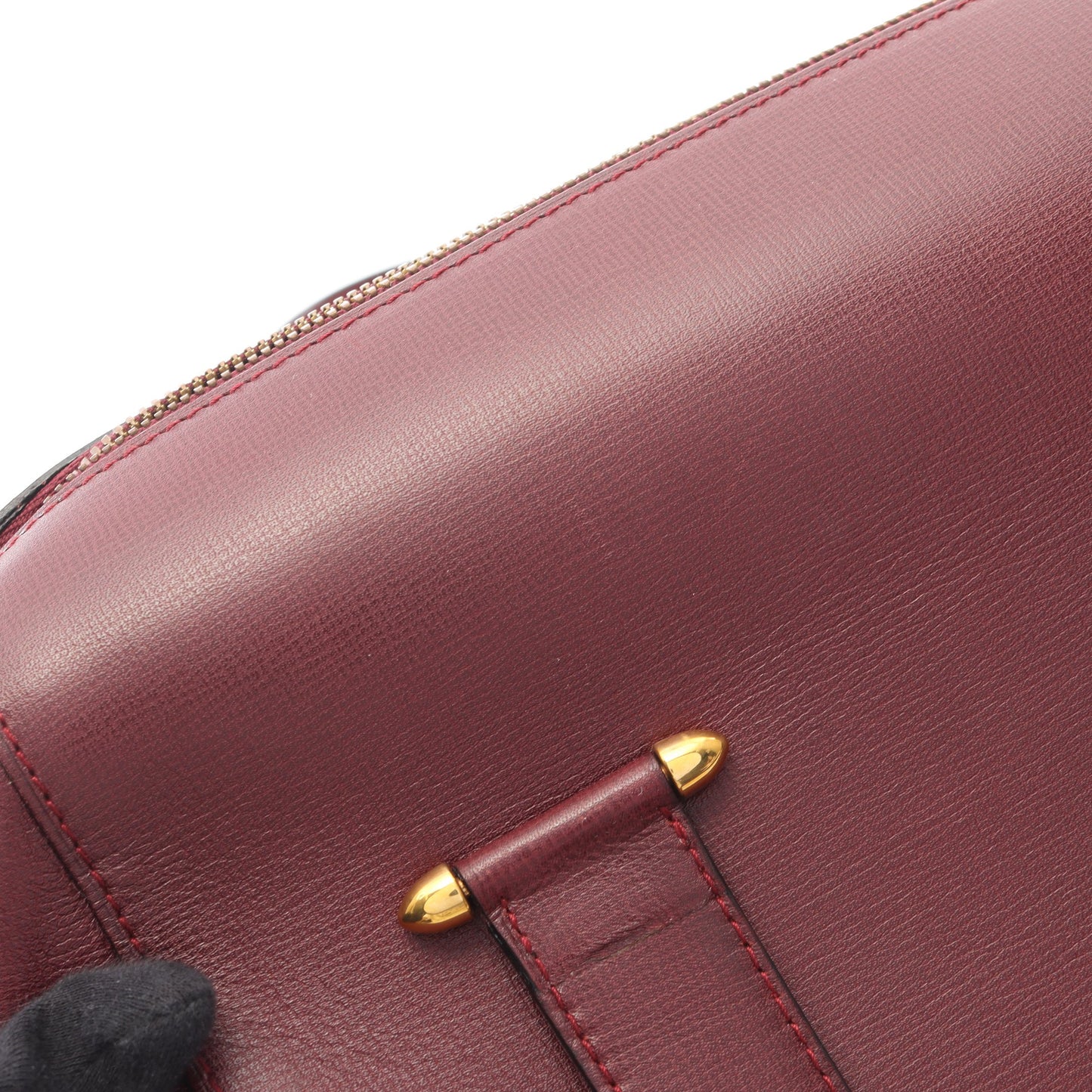 マストライン ミニ ボストンバッグ ハンドバッグ ミニボストンバッグ レザー ボルドー カルティエ バッグ Cartier