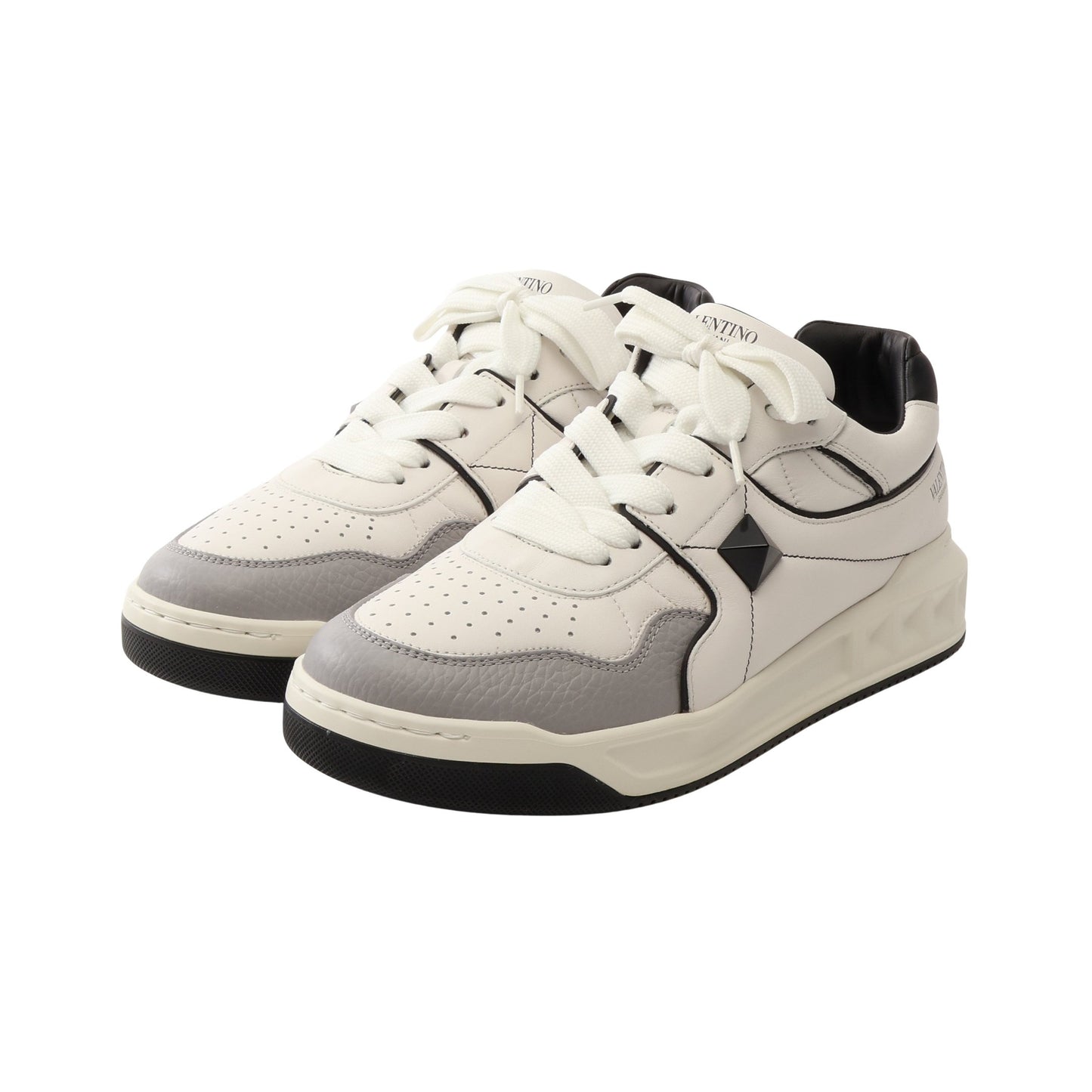 ONE STUD SNEAKERS ワンスタッズ スニーカー レザー ホワイト グレー ブラック ヴァレンティノガラヴァーニ シューズ VALENTINO GARAVANI