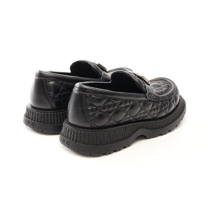 Dior Buffalo カナージュ ローファー レザー ブラック ディオール シューズ DIOR
