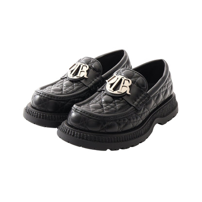 Dior Buffalo カナージュ ローファー レザー ブラック ディオール シューズ DIOR