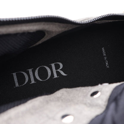 DIOR × 空山基 B24 Runtek ハイカットスニーカー ファブリック レザー ブラック シルバー ディオール