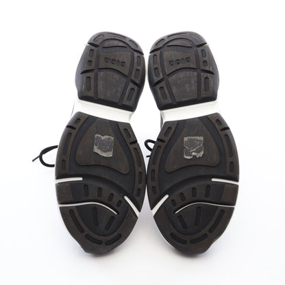 DIOR × 空山基 B24 Runtek ハイカットスニーカー ファブリック レザー ブラック シルバー ディオール