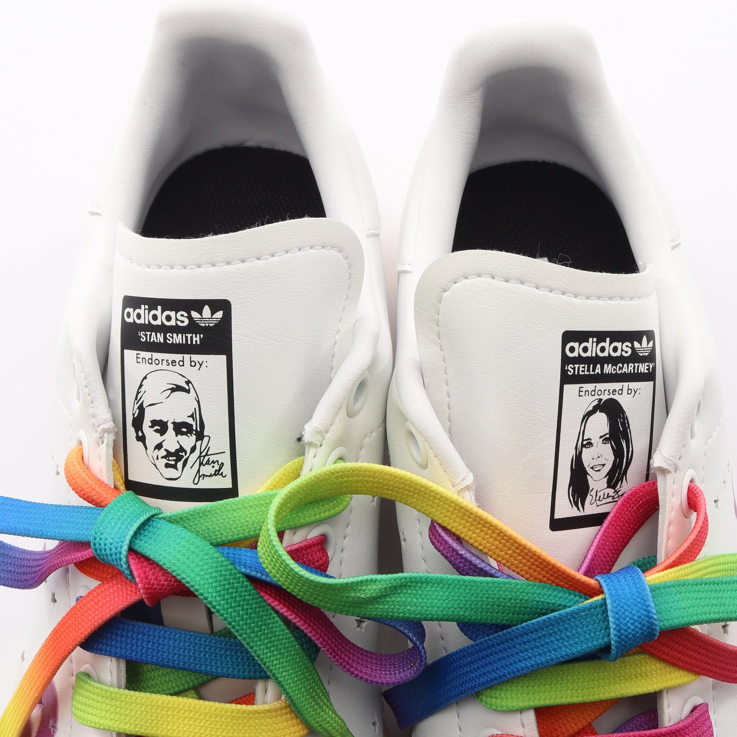 Stella McCartne × adidas Stansmith スタンスミス スニーカー フェイクレザー ホワイト パープル マルチカラー ステラマッカートニー