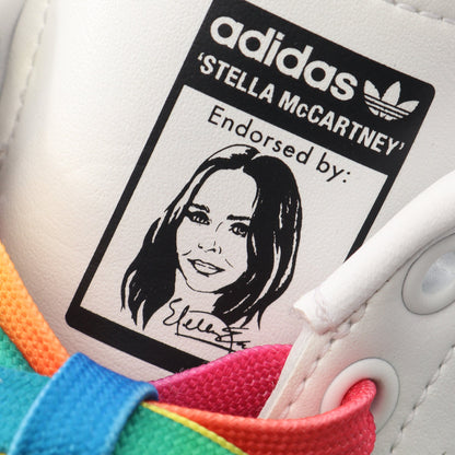 Stella McCartne × adidas Stansmith スタンスミス スニーカー フェイクレザー ホワイト パープル マルチカラー ステラマッカートニー