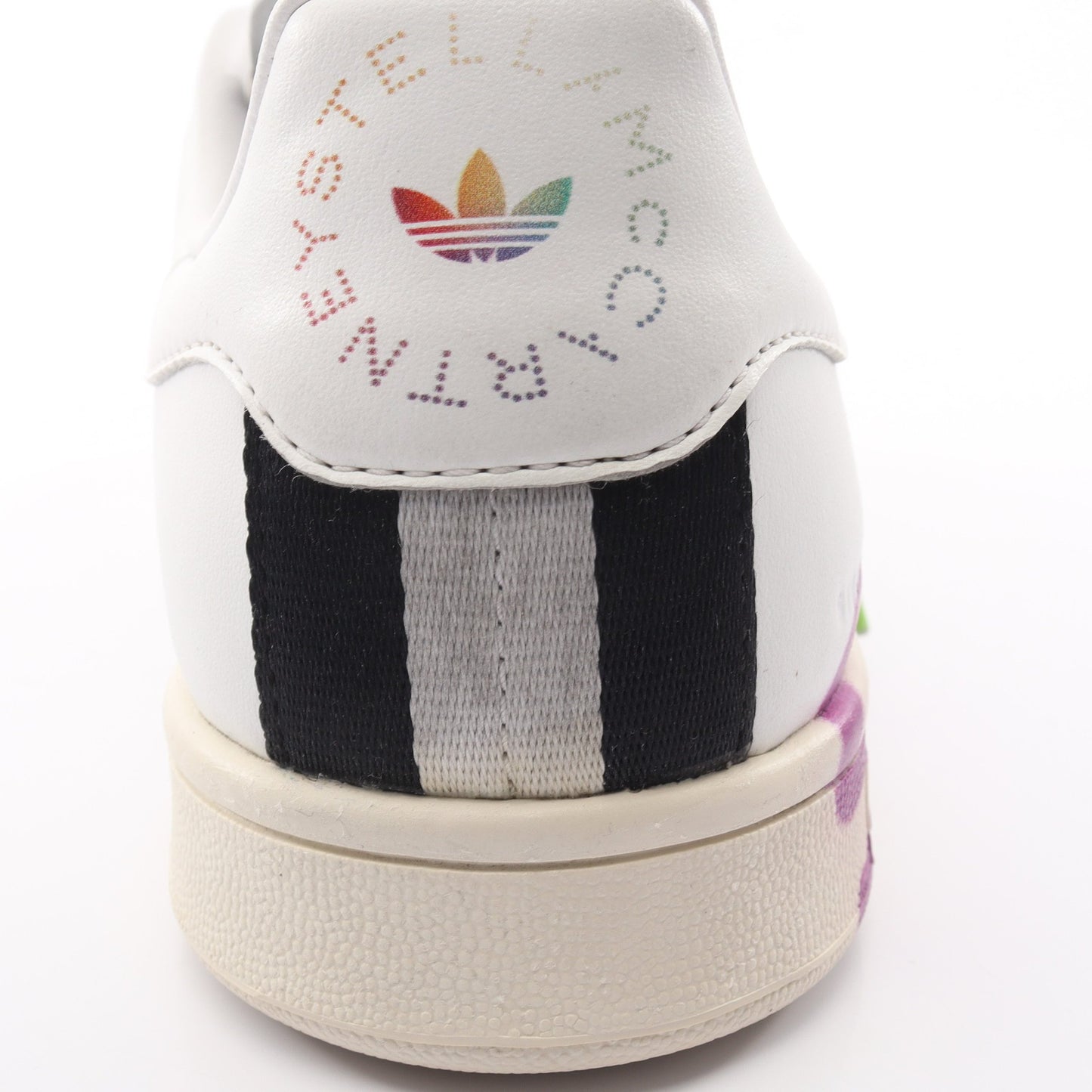 Stella McCartne × adidas Stansmith スタンスミス スニーカー フェイクレザー ホワイト パープル マルチカラー ステラマッカートニー